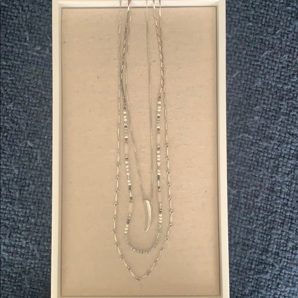 Long Stella & Dot multi strand necklace